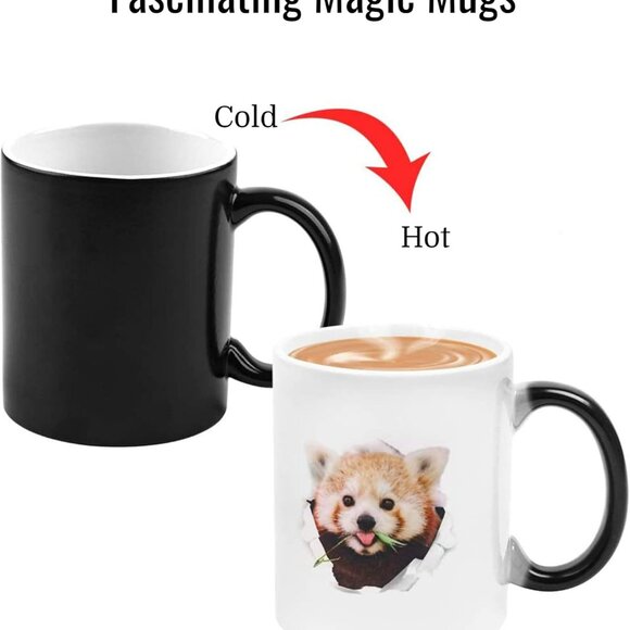Color Changing Coffee Mugs 11oz Sublimation Mugs Magic Mug Heat Sensitive Coffee - Picture 2 of 6